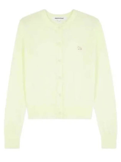 Baby Fox Patch Regular Cardigan Lemonade - MAISON KITSUNE - BALAAN 2