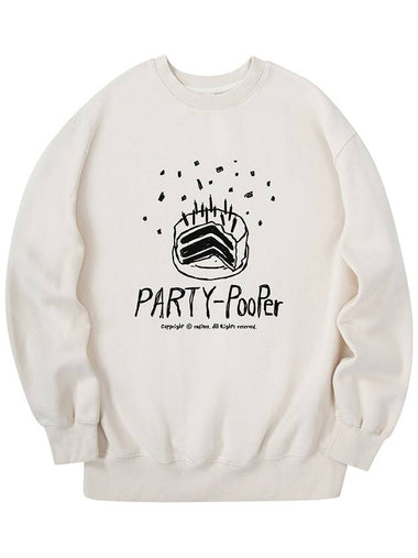 Party Pooper Sweatshirt Cream - RADINEO - BALAAN 1