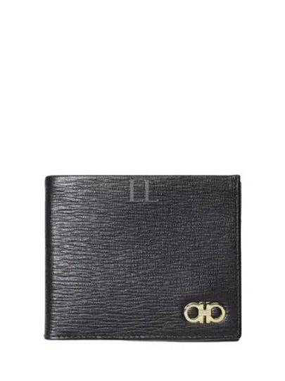 Gancini Half Wallet Black - SALVATORE FERRAGAMO - BALAAN 2