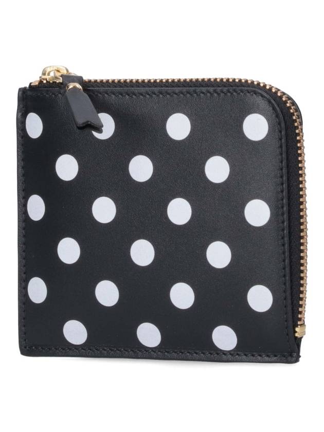 Polka Dot Zipper Coin Purse Black - COMME DES GARCONS WALLET - BALAAN 3