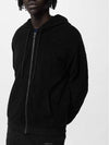 Monogram French Terry Hooded Zip Up Black - LOUIS VUITTON - BALAAN 2