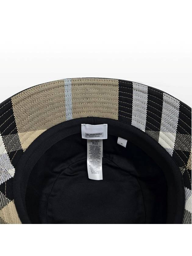 Burberry Vintage Check Technical Cotton Bucket Hat Standard M 57cm - BURBERRY - BALAAN 7