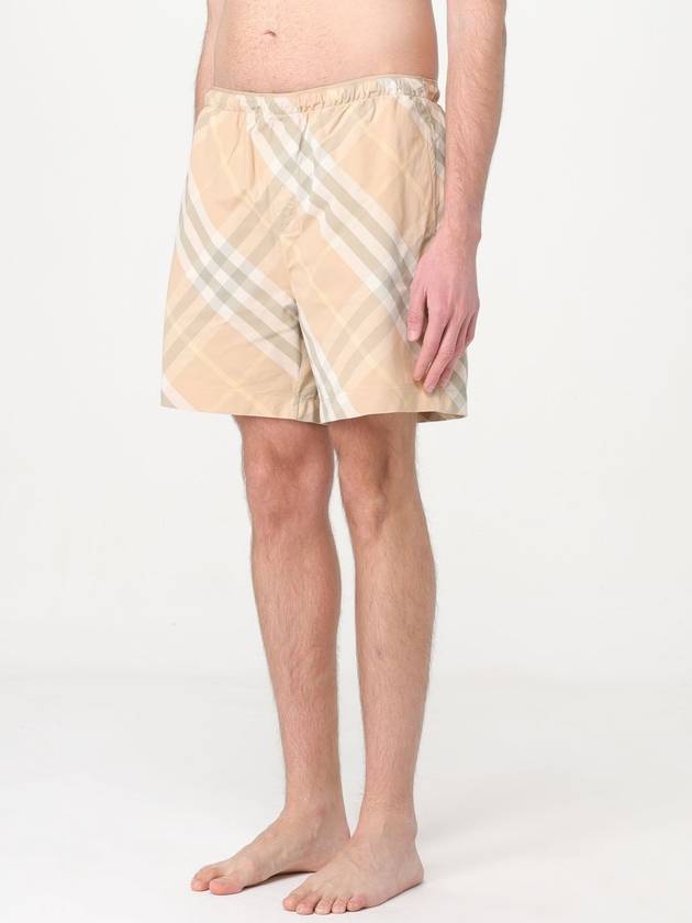 Check Swim Shorts Beige - BURBERRY - BALAAN 4