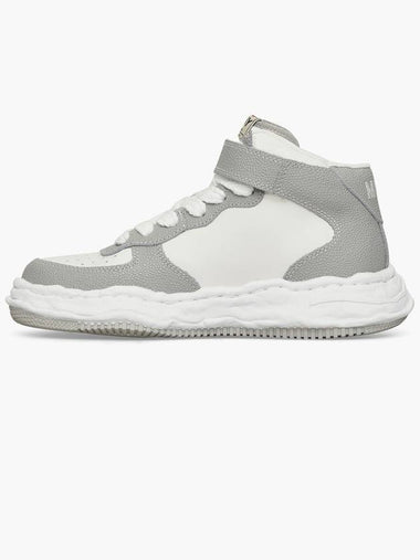 Wayne OG Sole Leather High-Top Sneakers Grey - MIHARA YASUHIRO - BALAAN 1