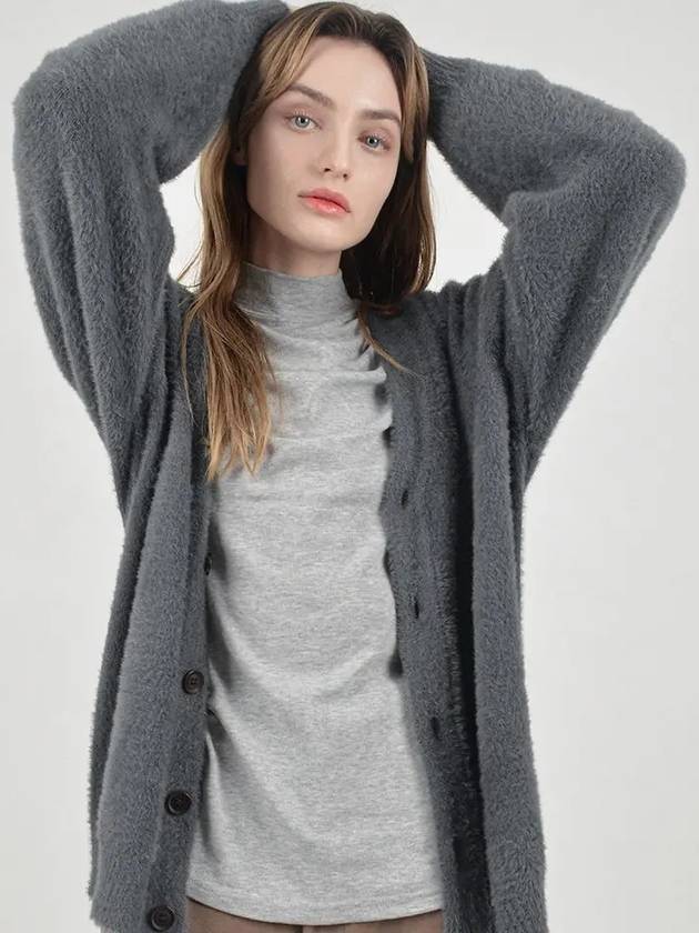 Boocle Angora Cardigan Charcoal - CHANCE'S NOI - BALAAN 8