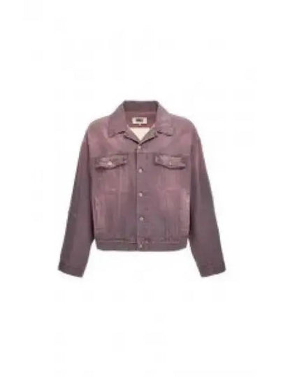 Overdyed Distressed Finish Denim Jacket Pink - MAISON MARGIELA - BALAAN 2