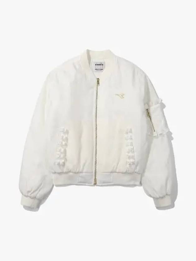 Diadora cross coat bomber jacket women OFF white - DIADORA - BALAAN 1