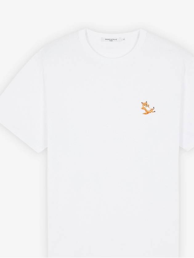 Chillax Fox Patch Classic Short Sleeve T-Shirt White - MAISON KITSUNE - BALAAN 2