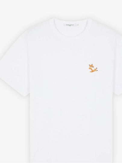 Chillax Fox Patch Classic Short Sleeve T-Shirt White - MAISON KITSUNE - BALAAN 2