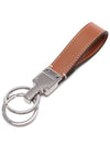 Logo Leather Key Ring Brown - TOD'S - BALAAN 5