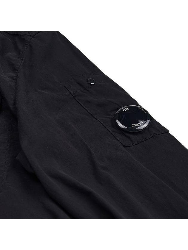 Logo Patch Cotton Long Sleeve Shirt Black - CP COMPANY - BALAAN 9