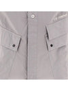 Cotton Popeline Pocket Short Sleeve Shirt Grey - CP COMPANY - BALAAN 4