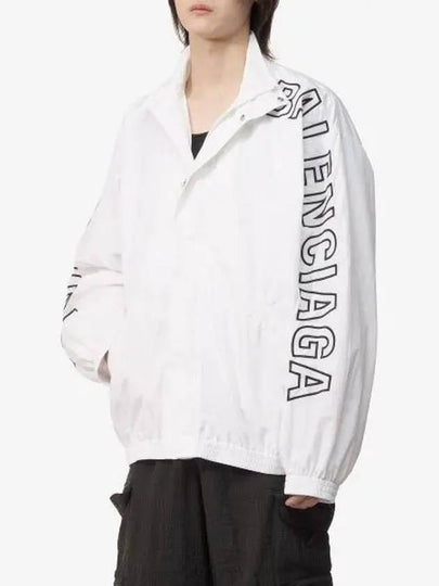 Embroidered Logo Track Jacket White - BALENCIAGA - BALAAN 2