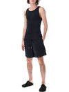 Men's Logo Patch Nylon Swim Shorts Black - HERON PRESTON - BALAAN 5