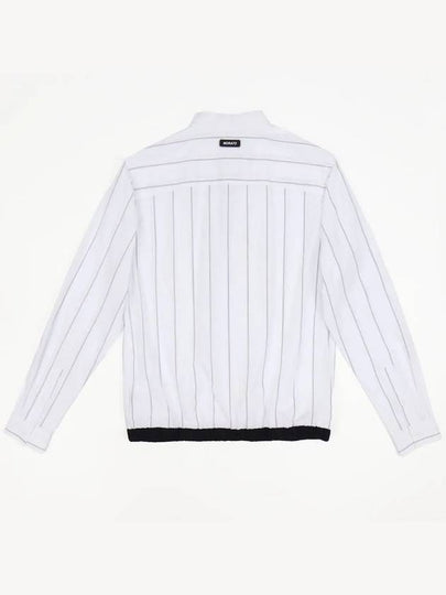 Striped point design white shirt SH130 - IKALOOOK - BALAAN 2