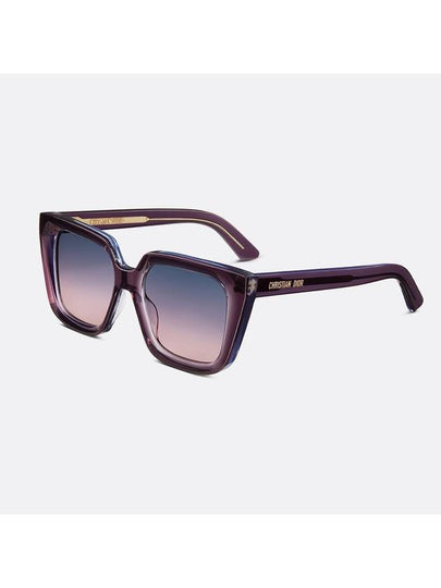 Midnight S1I Transparent Violet Square Sunglasses DMNGS1IXR 60G2 - DIOR - BALAAN 2