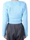 Women's La Maille Neve Fluffy Charm Cardigan Purple - JACQUEMUS - BALAAN.