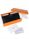 Bean Noir Crocodile Long Wallet Silver W H048601CK89 - HERMES - BALAAN 3