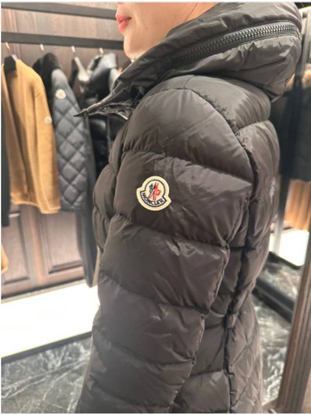 Flammette Long Down Jacket Black - MONCLER - BALAAN 9