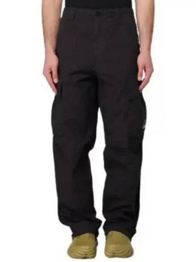 Micro Reps Loose Cargo Straight Pants Black - CP COMPANY - BALAAN 2