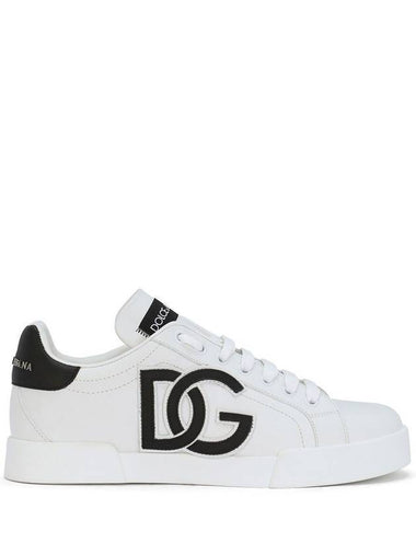 DG Logo Portofino Low Top Sneakers White - DOLCE&GABBANA - BALAAN 1