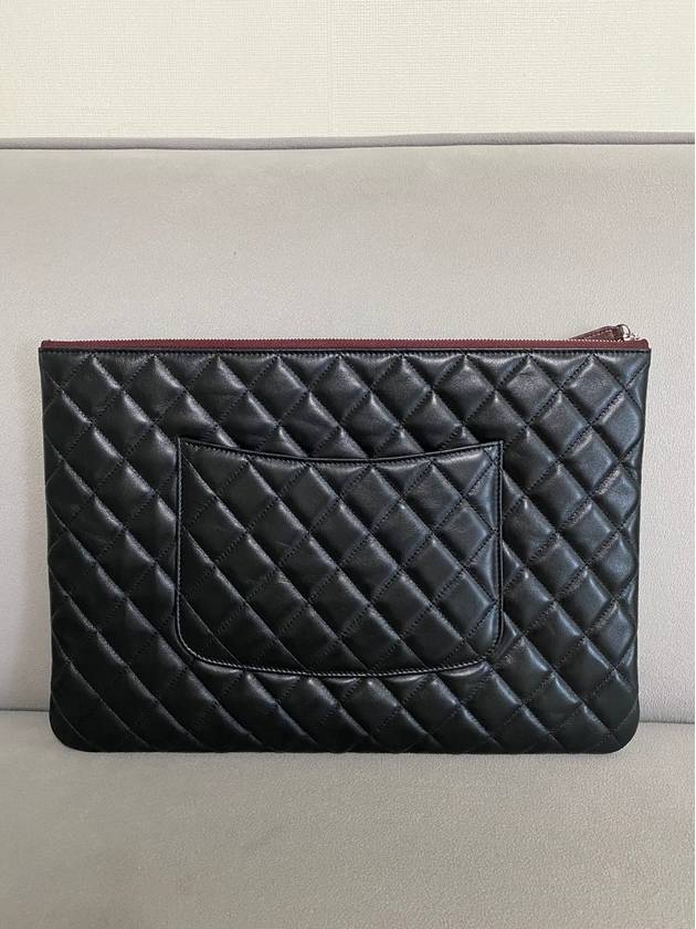 Classic Clutch Large Caviar Black Silver A82552 - CHANEL - BALAAN 3