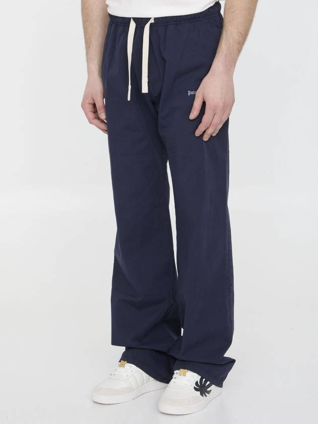 Straight Pants PMCA141S24FAB001 4603 BLUE - PALM ANGELS - BALAAN 3