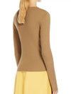 Urlo V-Neck Knit Top Beige - MAX MARA - BALAAN 4