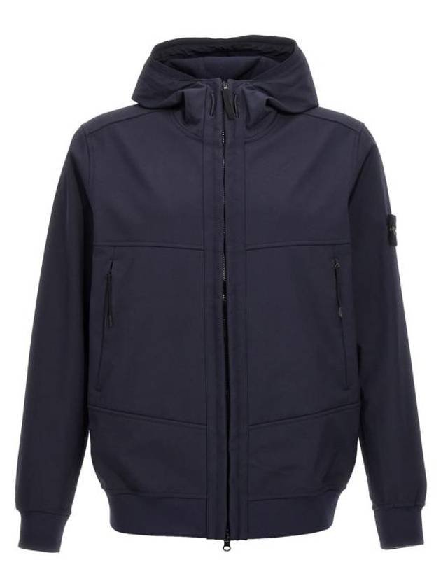 Technology Recycled Polyester Hooded Jacket Navy - STONE ISLAND - BALAAN 2