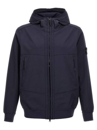 Technology Recycled Polyester Hooded Jacket Navy - STONE ISLAND - BALAAN 1