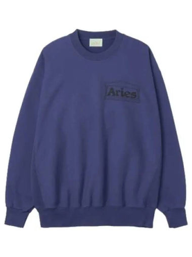 Aries Premium Temple Sweatshirt Navy - ARIES - BALAAN 1