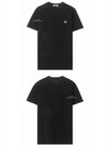 Logo Patch Short Sleeve T-Shirt Black - STONE ISLAND - BALAAN 6