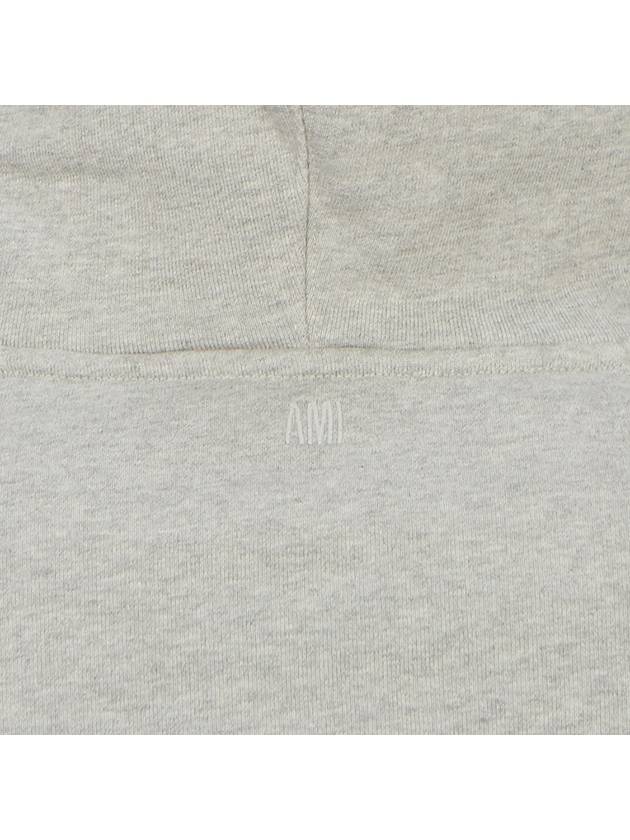 Small Heart Logo Hoodie Heather Ash Grey - AMI - BALAAN 7