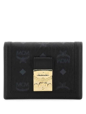 Tracy Visetos Half Wallet Black - MCM - BALAAN 1