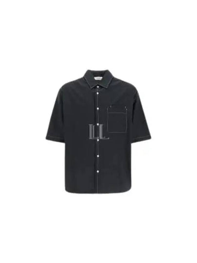 Double Pocket Short Sleeve Shirt Black - LEMAIRE - BALAAN 2