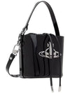 Daisy drawstring bucket bag black 4C030005WL008IN403 - VIVIENNE WESTWOOD - BALAAN 3