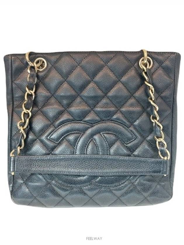 Petit Shopping Caviar Gold Shoulder Bag No 12 - CHANEL - BALAAN 2