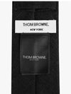 Super 120S Twill Tie  Black - THOM BROWNE - BALAAN 4