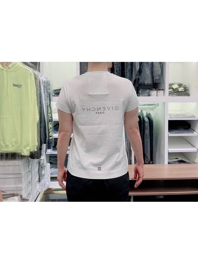 Women's Reverse Slim Fit Short Sleeve T-Shirt White - GIVENCHY - BALAAN.