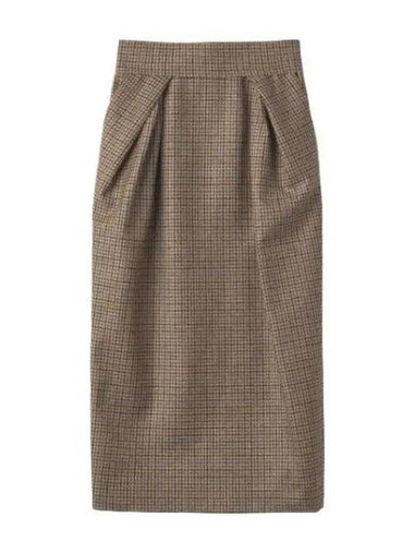 Houndstooth wool skirt camel - MAISON MARGIELA - BALAAN 1