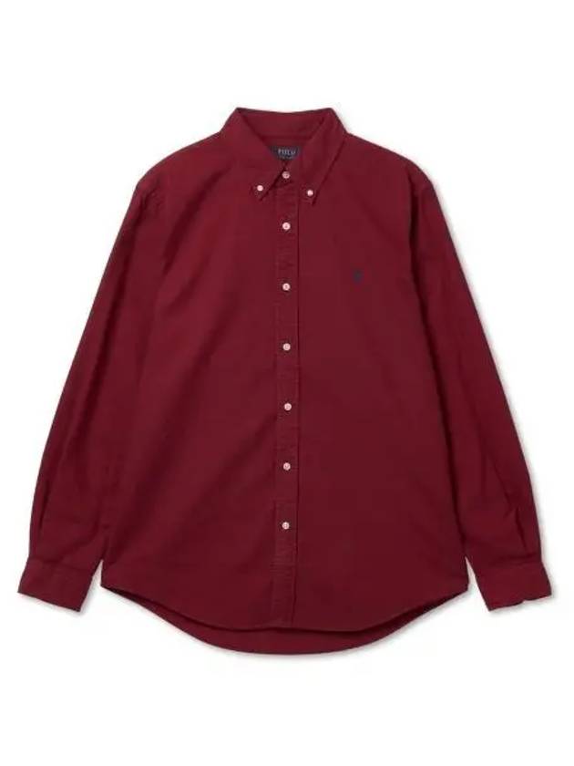 Custom Fit Garment Dyed Oxford Shirt Red Carpet - POLO RALPH LAUREN - BALAAN 1