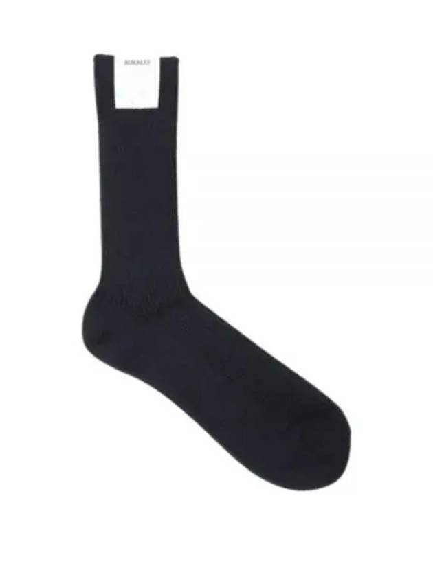 COTTON CASHMERE LOW GAUGE SOX BLACK A00S01SX blend socks - AURALEE - BALAAN 1