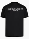 Men's Back Logo Cotton Short Sleeve T-Shirt Black - WOOYOUNGMI - BALAAN 3