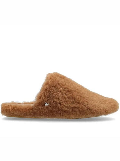 Shearling Teddy Mules Camel - MAX MARA - BALAAN 2