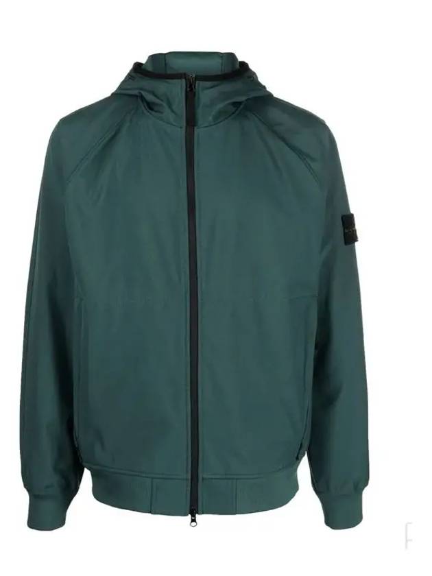 Soft Shell Technology Wappen Patch Track Jacket Dark Green - STONE ISLAND - BALAAN 2