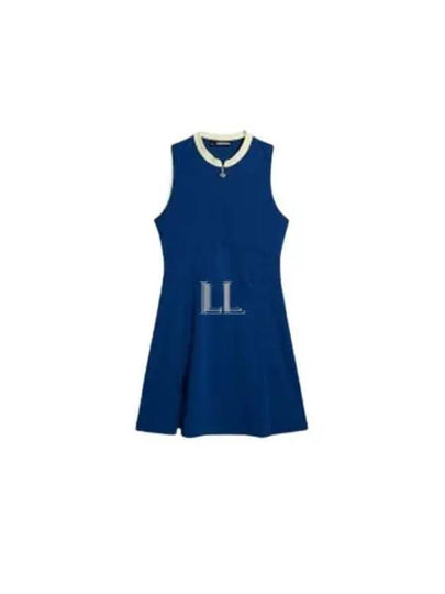 Ebony Golf Sleeveless Short Dress Estate Blue - J.LINDEBERG - BALAAN 2