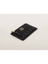 Materasse Envelope Zipper Wallet Card Black - MIU MIU - BALAAN 3