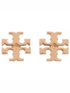 Logo Stud Earrings Rose Gold - TORY BURCH - BALAAN 2