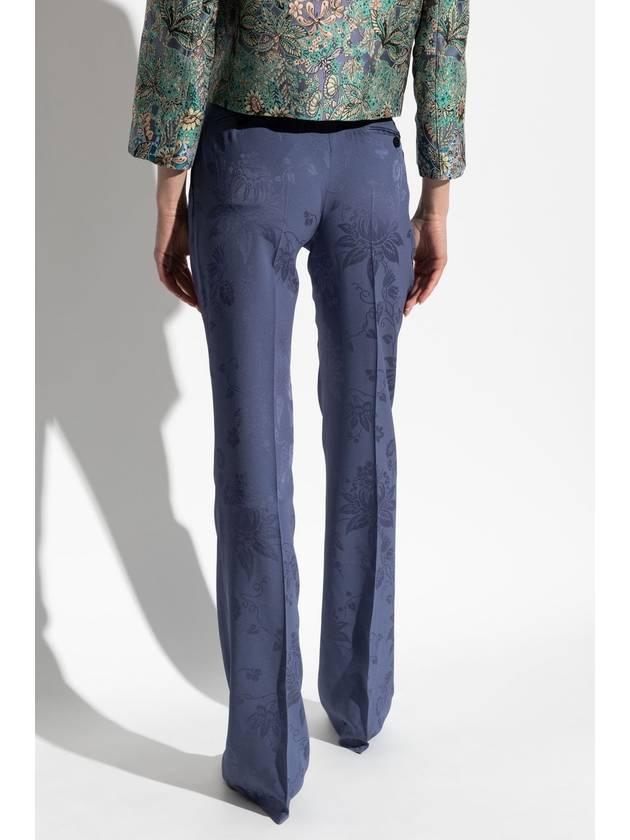 Etro Creased Trousers, Women's, Blue - ETRO - BALAAN 4