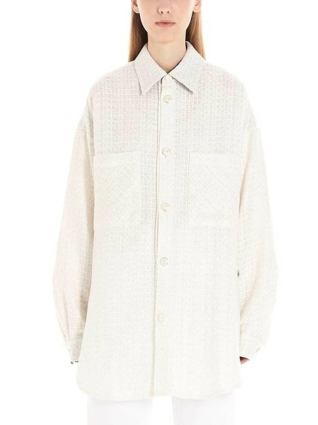 Oversized Tweed Shirt jacket - FAITH CONNEXION - BALAAN 8